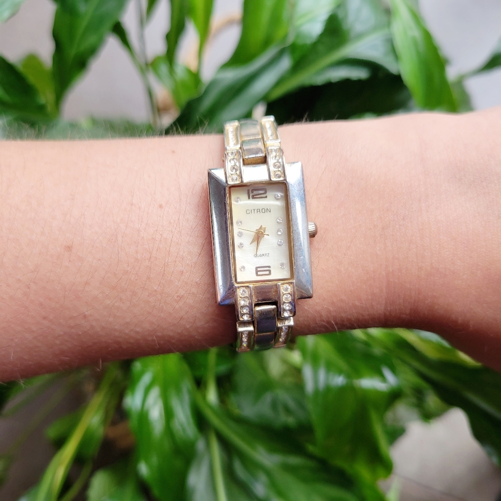 Citron Rhinestone Quartz Classic Diamond Watch